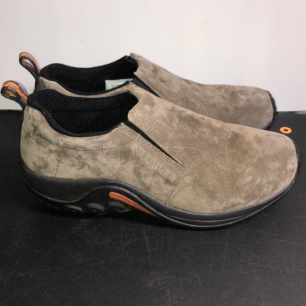 WIDE MERRELL MEN'S JUNGLE MOCCASINS GUNSMOKE GREY - Picture 14 of 16